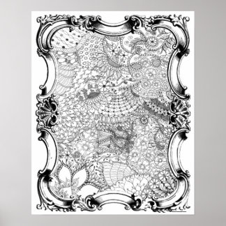 Erwachsenenfarbposter "Mother's Garden Art" Poster