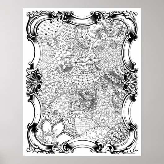 Erwachsenenfarbposter "Mother's Garden Art" Poster (Vorne)