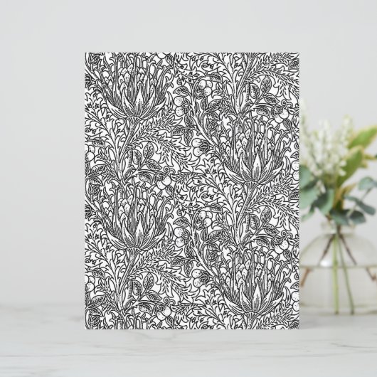 Erwachsenenfarbseite - Art Nouveau Artichoke Damas (Stehend Vorderseite)