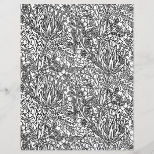 Erwachsenenfarbseite - Art Nouveau Artichoke Damas