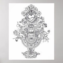 Erwachsenenfarbtag Totes Baumposter