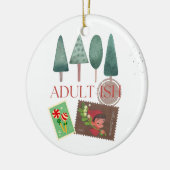 Erwachsenenhumor Keramik Ornament (Links)