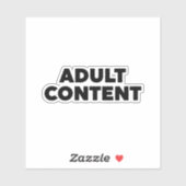 Erwachseneninhalt Aufkleber (Blatt)