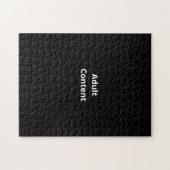 Erwachseneninhalt | Solid Black Funny Puzzle (Horizontal)