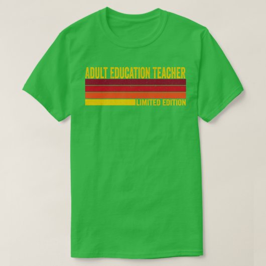 Erwachsenenlehrer Bildung T-Shirt (Design vorne)