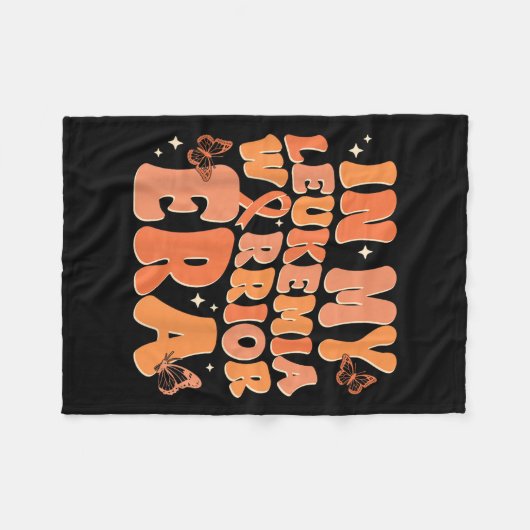 Erwachsenenleukämie Krebsbewusstsein in meiner Leu Fleecedecke (Vorderseite (Horizontal))