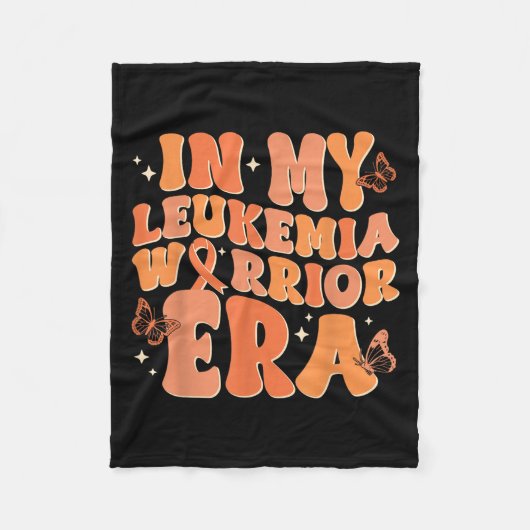 Erwachsenenleukämie Krebsbewusstsein in meiner Leu Fleecedecke (Vorderseite)