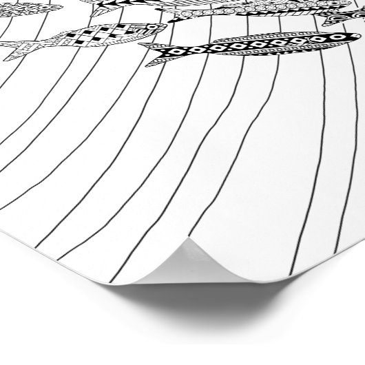 Erwachsenenschwarzplakat Poster (Ecke)