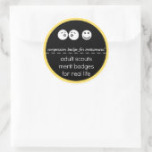 Erwachsenenscout Merit-Abzeichen: Kommission Runder Aufkleber (Tasche)