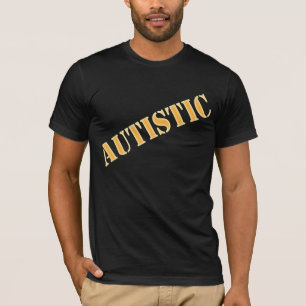 Erwachsener autistisch beschriftet T-Shirt