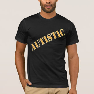 Erwachsener autistisch beschriftet T-Shirt