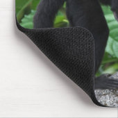 Erwachsener Capuchin-Affe-tragendes Baby auf Mousepad (Ecke)