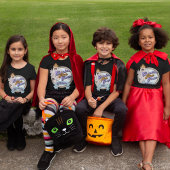 Erwachsener Cousin Crew Retro Ghost Halloween Matc T-Shirt