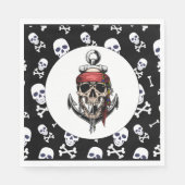 Erwachsener des Piratentaumes Serviette (Vorderseite)