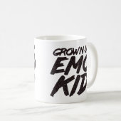 Erwachsener Emo-Kinderschwarzer Glitzer Kaffeetasse (VorderseiteRechts)