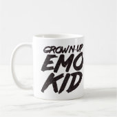 Erwachsener Emo-Kinderschwarzer Glitzer Kaffeetasse (Links)