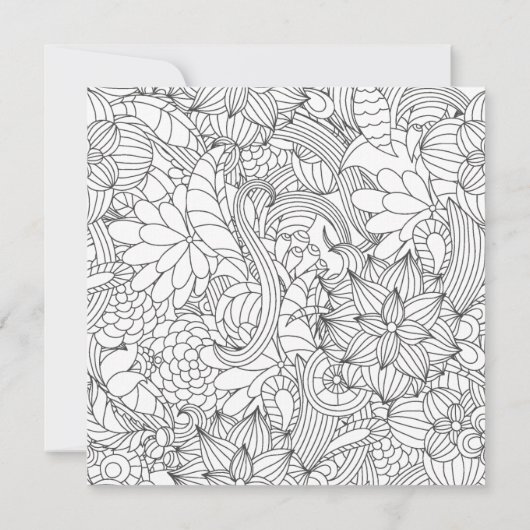 Erwachsener Farbwein Party ・ Blumenkohl Einladung (Rückseite)