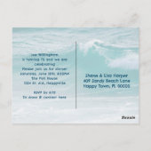 Erwachsener Fischen Geburtstagsparty Einladung Pos Postkarte (Rückseite)