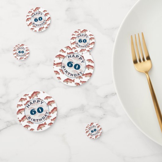 Erwachsener Fischerparty Roter Schnapper Fisch Konfetti (Gruppe)