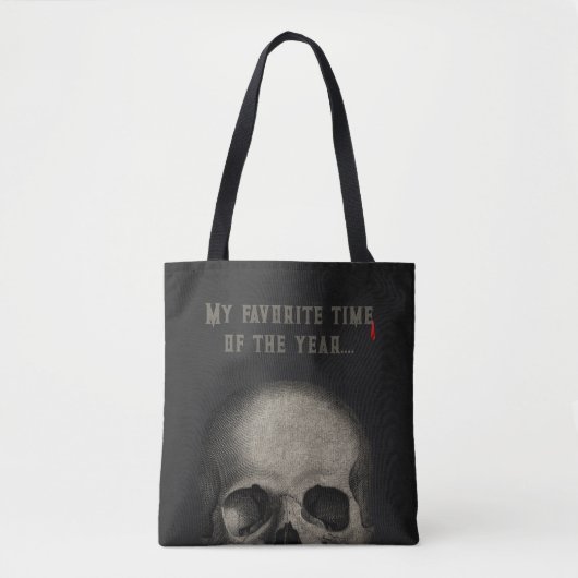 Erwachsener Halloween-Party Skull Black Tasche (Vorderseite)