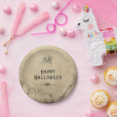 Erwachsener Halloween-Party Vintag Ghost Skull Spi Pappteller (Party)