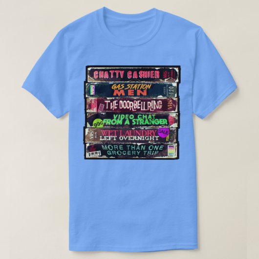 Erwachsener Horror VHS T-Shirt (Design vorne)