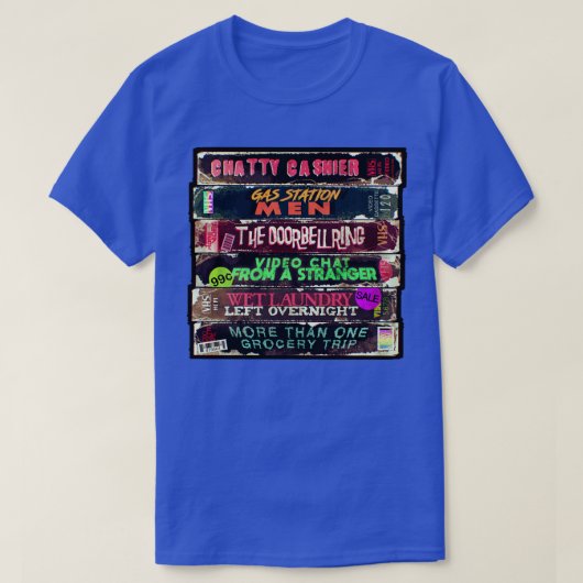 Erwachsener Horror VHS T-Shirt (Design vorne)