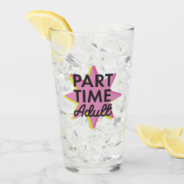 Erwachsener in Teilzeit Glas