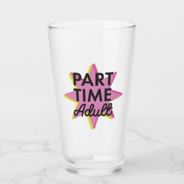 Erwachsener in Teilzeit Glas