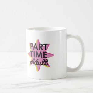 Erwachsener in Teilzeit Kaffeetasse