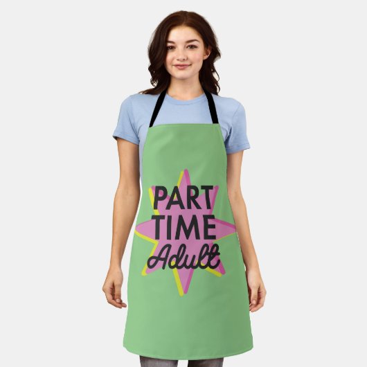 Erwachsener in Teilzeit Schürze (Getragen)