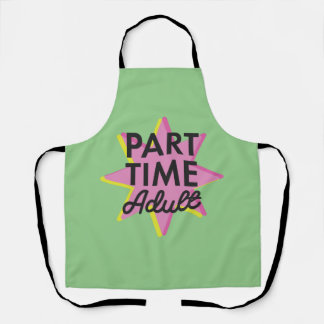 Erwachsener in Teilzeit Schürze