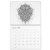 erwachsener Kalender Farbton des abstrakten (Jan 2027)