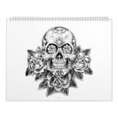 Erwachsener Kalender Farbton des Zuckerschädels (Titelbild)