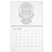 Erwachsener Kalender Farbton des Zuckerschädels (Jan 2026)