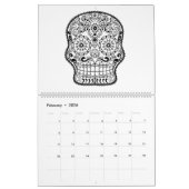 Erwachsener Kalender Farbton des Zuckerschädels (Feb 2026)