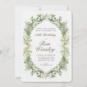 Erwachsener Meilenstein zum Geburtstag Einladung j (Vorderseite)