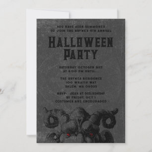 Erwachsener Mittelalter Halloween-Party Einladung