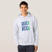 Erwachsener Pullover Hoodie asche QUEBEC 26 (Vorne ganz)