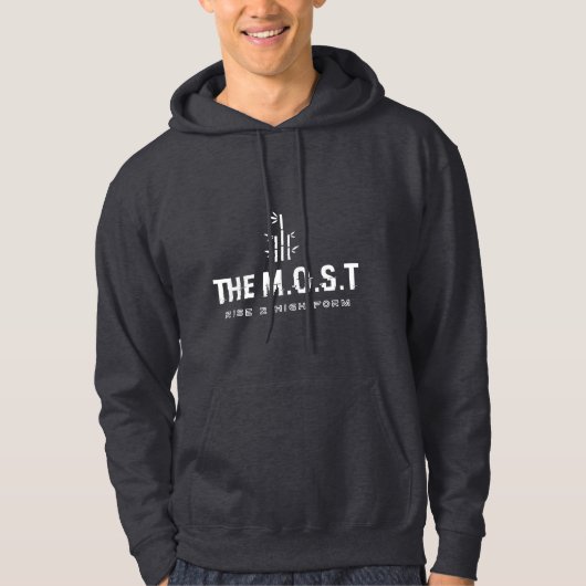 Erwachsener Pullover Hoodie (Dunkelgrau Vivid) (Vorderseite)