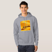 Erwachsener Pullover Hoodie grau SAHARA TOURISMUS (Vorne ganz)