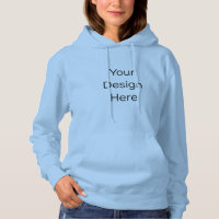 Erwachsener Pullover Hoodie Hellblau