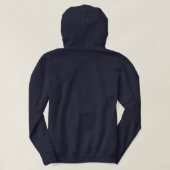 Erwachsener Pullover Hoodie (Navy Blau Vivid) (Design Rückseite)