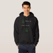 Erwachsener Pullover Hoodie (Schwarz Vivid) (Vorne ganz)
