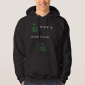 Erwachsener Pullover Hoodie (Schwarz Vivid) (Vorderseite)