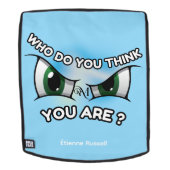 Erwachsener Rucksack : Wer denkt ihr (hellblau) (Abnehmbare Front)