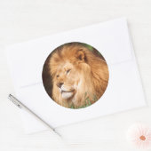 Erwachsener Runder Aufkleber (Umschlag)