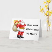 ** ERWACHSENER SANTA SPASS** FÜR SIE BEI CHRISTMAS KARTE (Gelbe Blume)