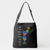 Erwachsener Sippy Cup (schwarz), Niedlicher Strand Tragetaschen Mit Langen Trägern (Rückseite)