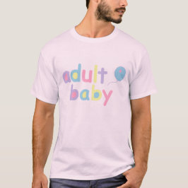 Erwachsenes Baby und Ballon T-Shirt
